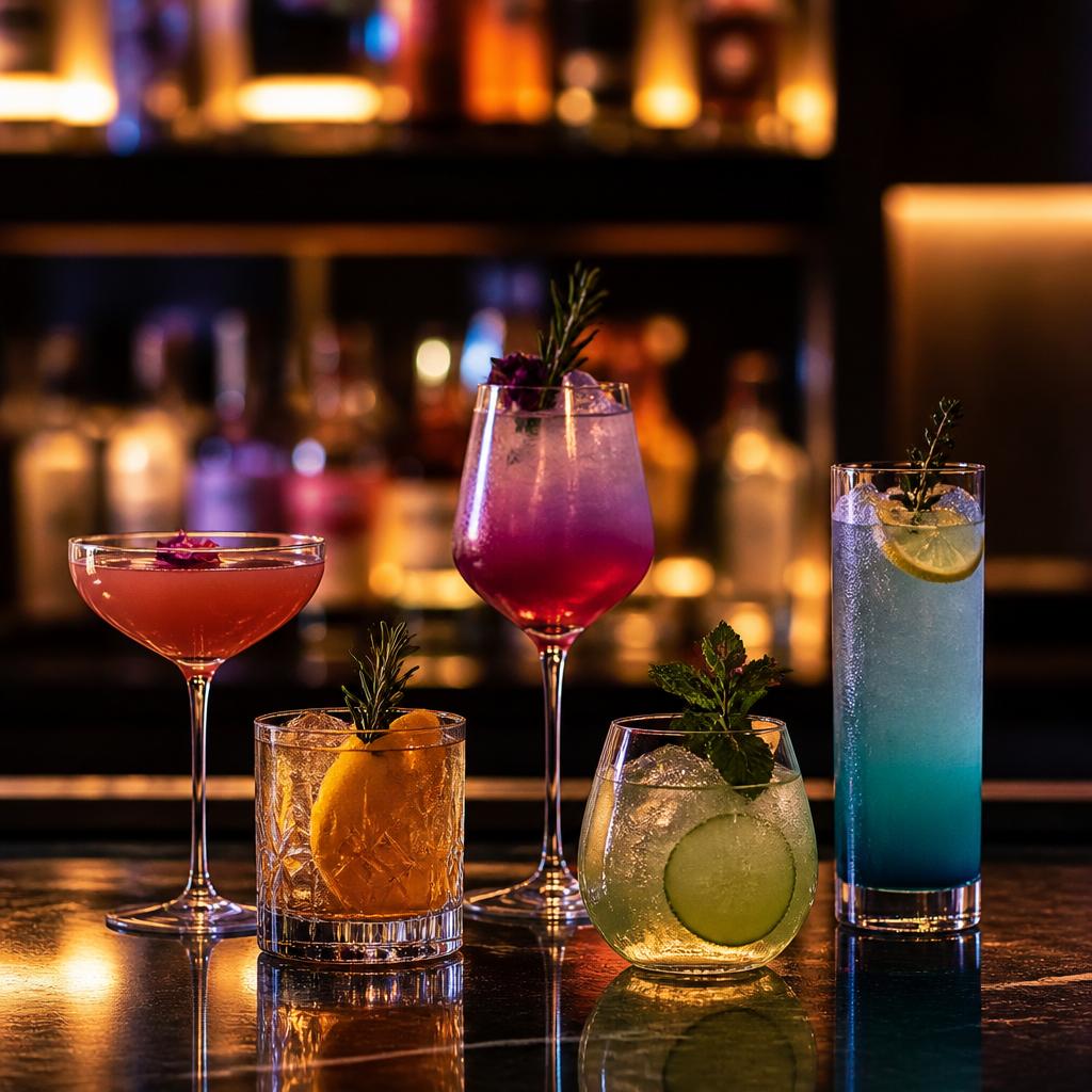 おしゃれなカクテルで乾杯