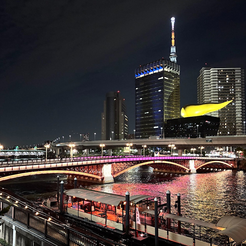 隅田川を望む美しい夜景と特別なひとときを。